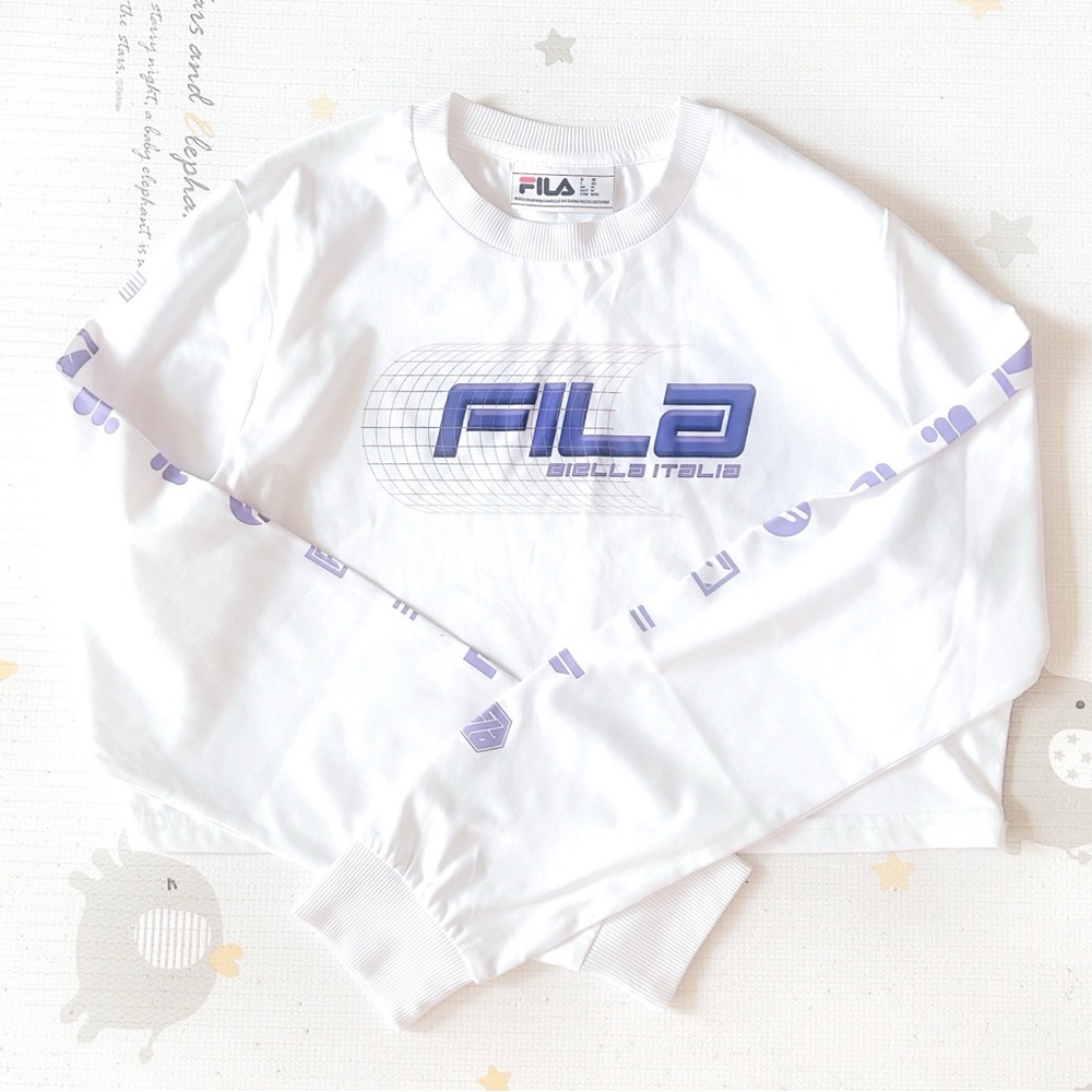 fila cropped long sleeve shirt